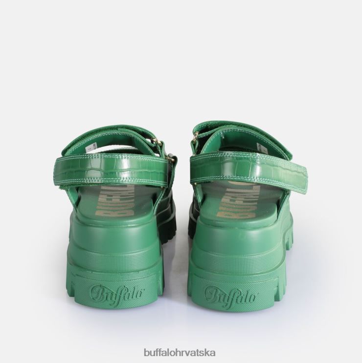 zelena Buffalo aspha snd sandale s platformom veganske |sandale TDD6T12